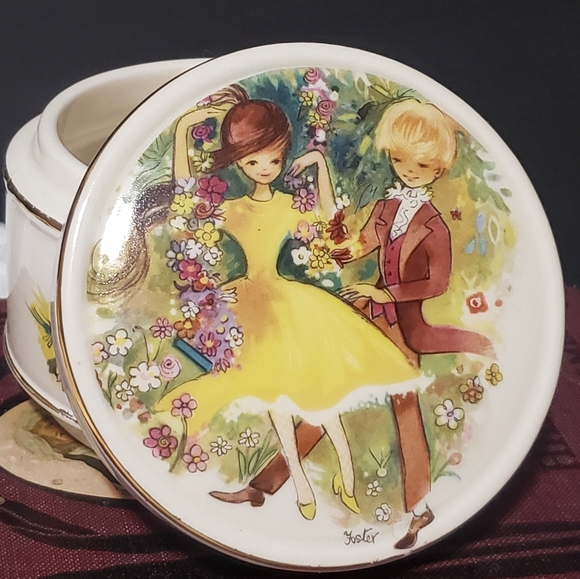 Vintage Sadler Trinket Box Lidded - Picture 2 of 10